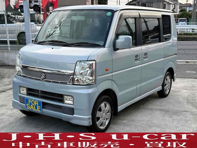 スズキ　エブリイワゴン　ＰＺターボ　両側スライド・片側電動　キーレスエントリー　ＡＴ　盗難防止システム　ＡＢＳ　ＣＤ　アルミホイール　衝突安全ボディ　エアコン　パワーステアリング　パワーウィンドウ