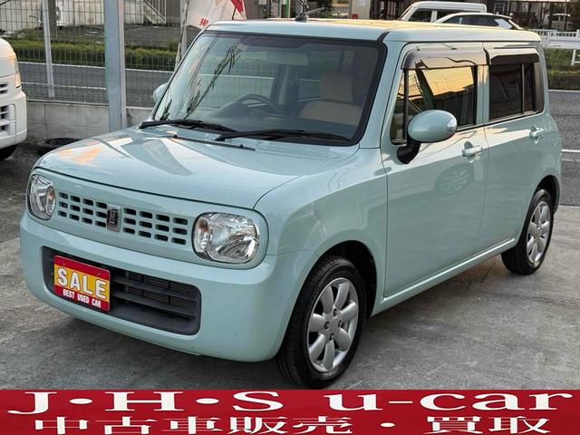 スズキ　アルトラパン　Ｘ　ＥＴＣ　スマートキー　電動格納ミラー　ベンチシート　ＣＶＴ　盗難防止システム　ＡＢＳ　ＣＤ　ＭＤ　アルミホイール　衝突安全ボディ　エアコン　パワーステアリング　パワーウィンドウ　運転席エアバッグ