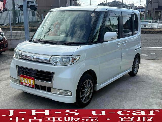 ダイハツ　タント　カスタムＸリミテッド　ＥＴＣ　電動スライドドア　ＨＩＤ　スマートキー　電動格納ミラー　ベンチシート　ＣＶＴ　盗難防止システム　ＡＢＳ　ＣＤ　アルミホイール　衝突安全ボディ　エアコン　パワーステアリング　パワーウィンドウ